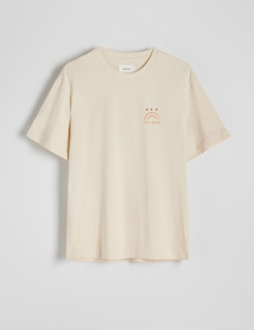 Tricou Reserved, crem