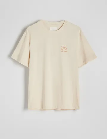Tricou Reserved, crem