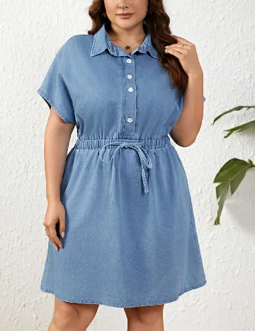 Rochie scurta SHEIN CURVE, albastru