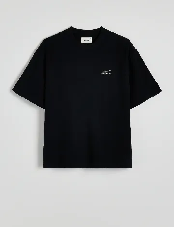 Tricou Reserved, negru