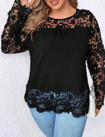 Bluza SHEIN CURVE, negru