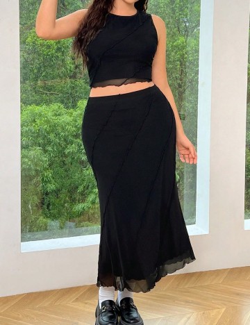 Compleu SHEIN CURVE, negru
