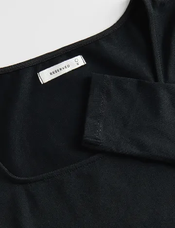 Bluza Reserved, negru Negru