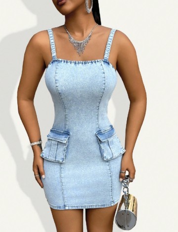 Rochie scurta SHEIN, albastru