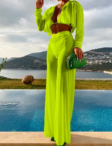 Costum de baie SHEIN, verde