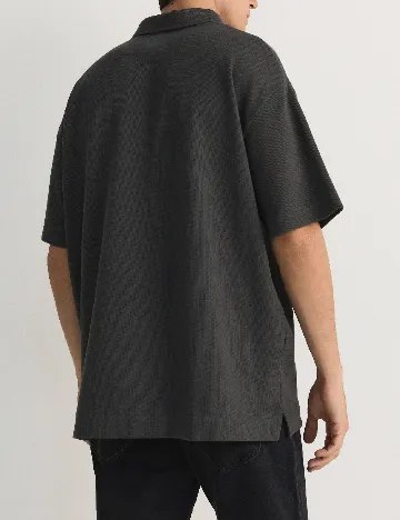 Tricou Reserved, gri inchis