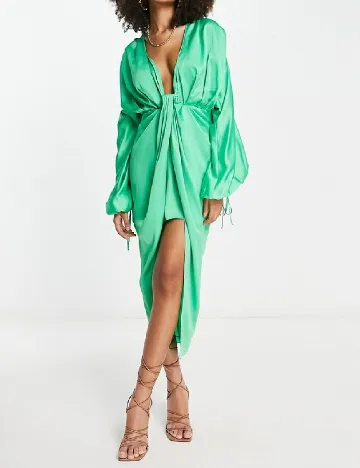 Rochie medie ASOS, verde