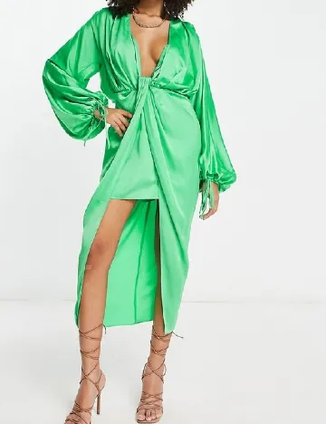 Rochie medie ASOS, verde Verde