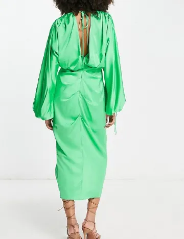 Rochie medie ASOS, verde Verde