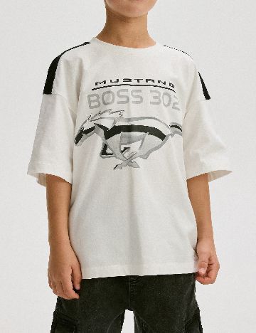 Tricou Reserved, alb