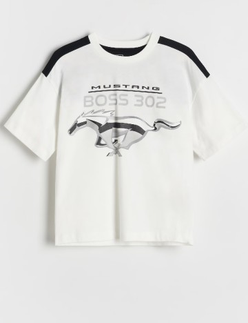 Tricou Reserved, alb
