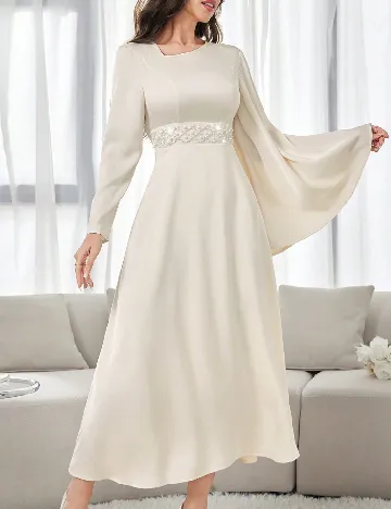Rochie lunga SHEIN, ecru
