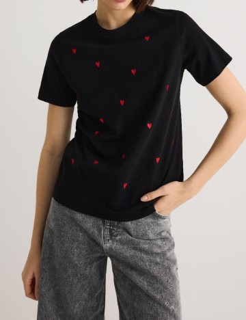 Tricou Reserved, negru