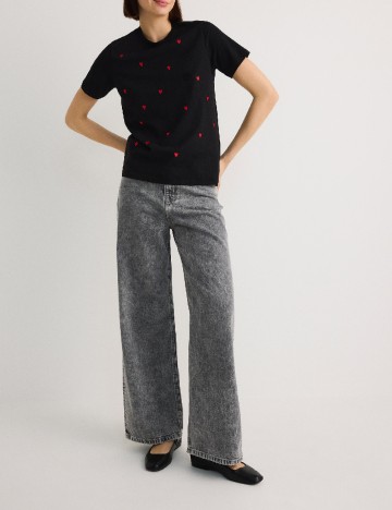 Tricou Reserved, negru