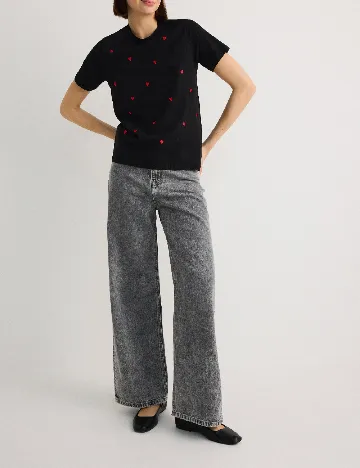 Tricou Reserved, negru