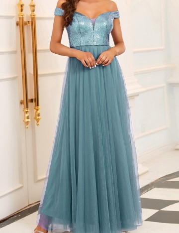 Rochie lunga SHEIN, albastru