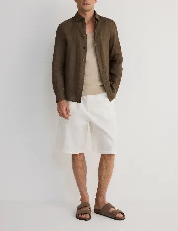 Pantaloni scurti Reserved, alb