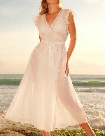 Rochie de plaja SHEIN, alb