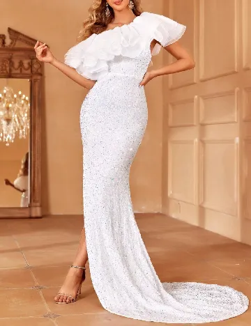 Rochie lunga Faeriesty, alb