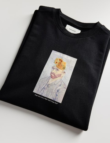 Tricou Reserved, negru