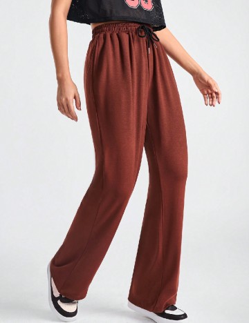 Pantaloni SHEIN, maro