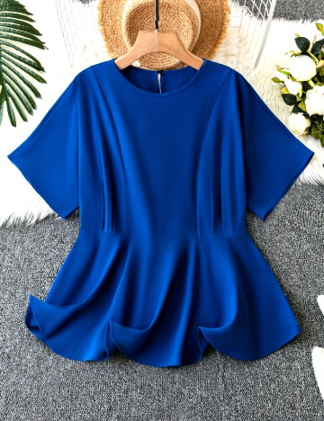 Bluza SHEIN CURVE, albastru