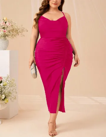 Rochie lunga SHEIN CURVE, roz