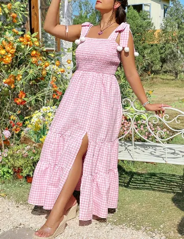 Rochie lunga SHEIN CURVE, roz