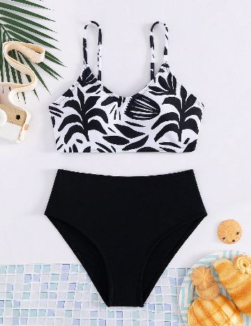 Costum de baie Shein Kids, negru