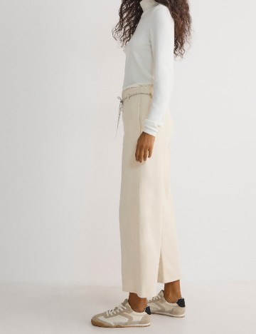 Pantaloni Reserved, crem