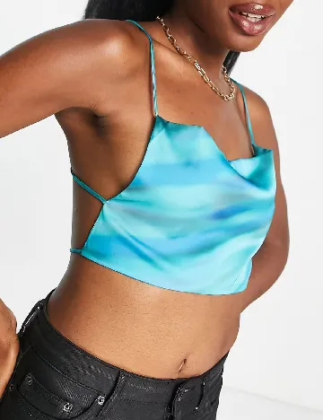 Top Pull&Bear, albastru