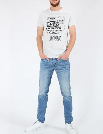 Tricou Milano Bulls, gri Gri