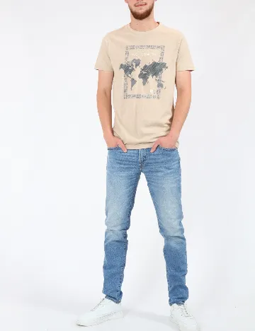 Tricou Milano Bulls, crem Crem
