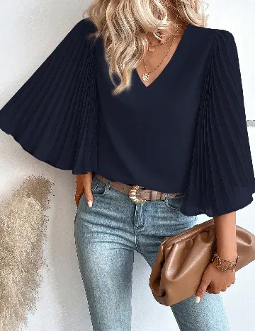 Bluza SHEIN, albastru Albastru