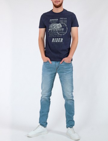 Tricou Milano Bulls, bleumarin