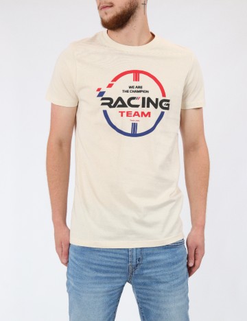 Tricou Milano Bulls, crem