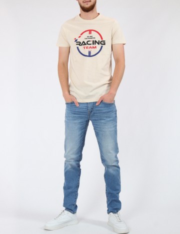 Tricou Milano Bulls, crem