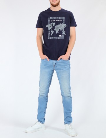 Tricou Milano Bulls, bleumarin
