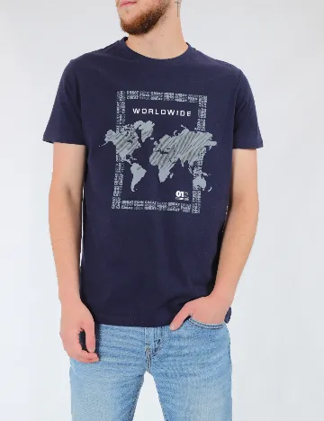 Tricou Milano Bulls, bleumarin Albastru