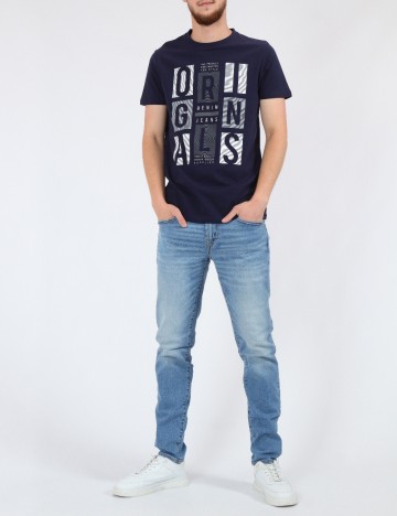 Tricou Milano Bulls, bleumarin