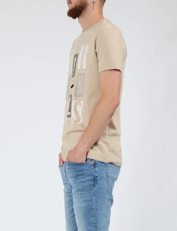 Tricou Milano Bulls, crem Crem