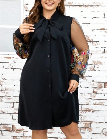 Rochie scurta SHEIN CURVE, negru