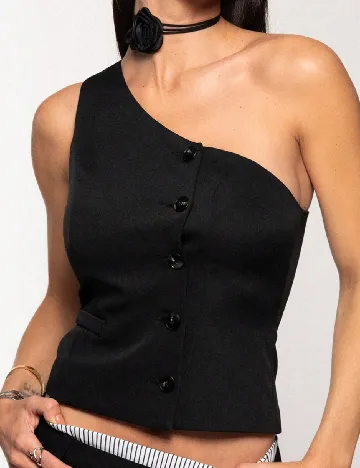 Top SHEIN, negru