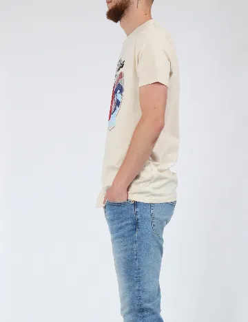 Tricou Milano Bulls, crem Crem