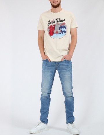 Tricou Milano Bulls, crem