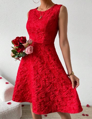 Rochie medie SHEIN, rosu