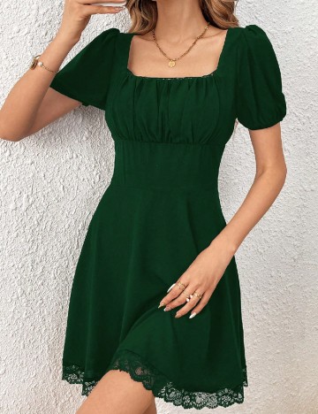 Rochie scurta SHEIN, verde