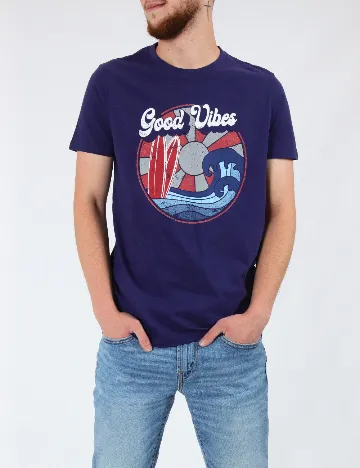 Tricou Milano Bulls, bleumarin Albastru