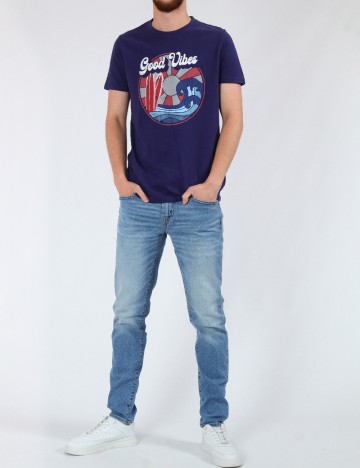 Tricou Milano Bulls, bleumarin