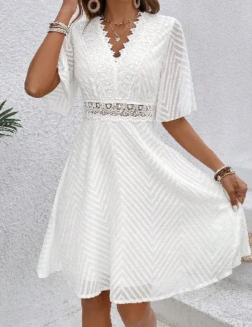 Rochie scurta SHEIN, alb